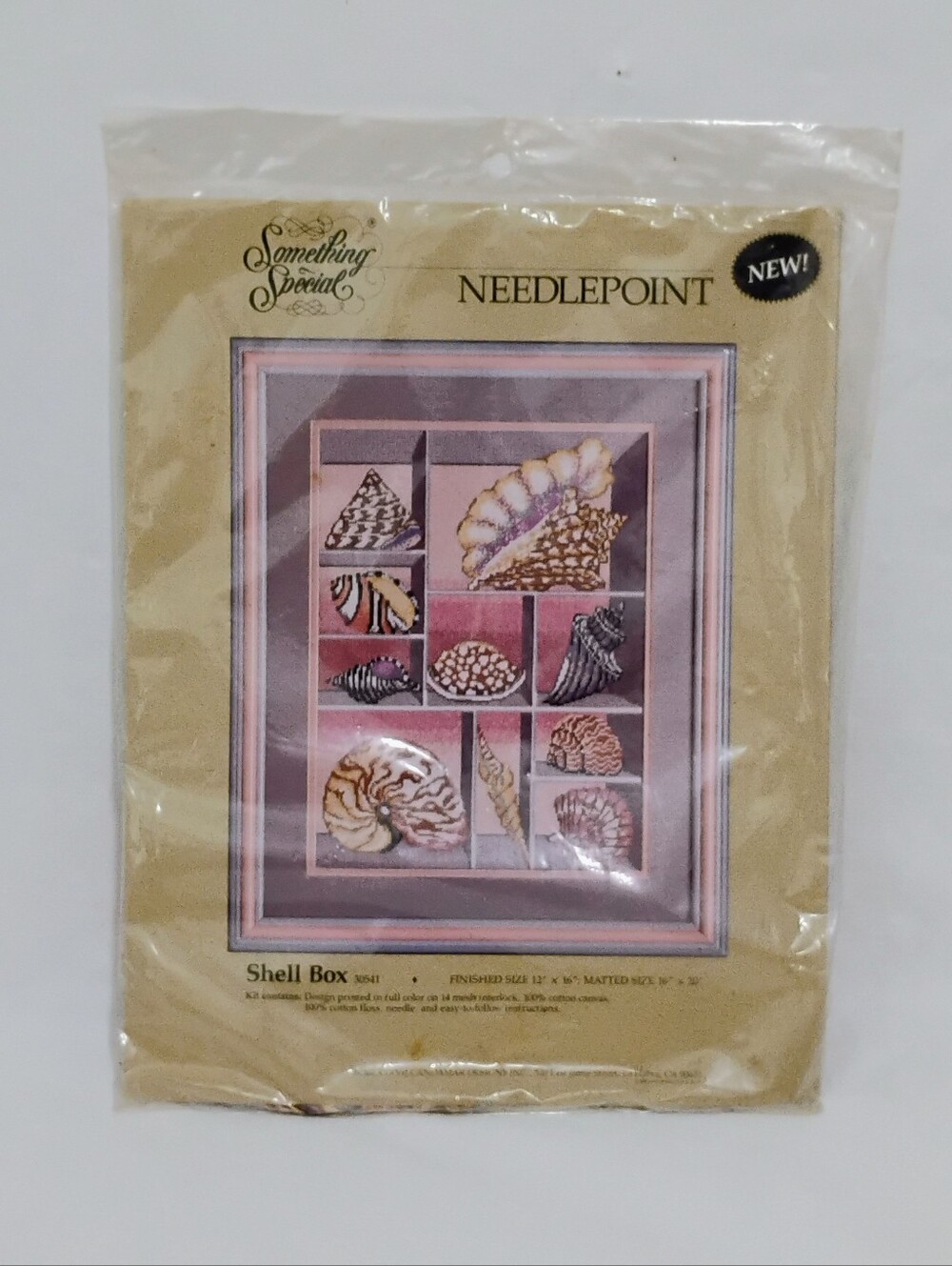 Vintage Something Special Needlepoint Kit Shell Box #30541-NEW